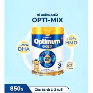 Set 3 lon sữa Optimum optimix Gold 3 850g - mẫu mới