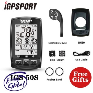 Igpsport igs50s ipx7 gps đi xe đạp không thấm nước không dây máy tính kỹ thuật số xe đạp đồng hồ bấm giờ đi xe đạp đồng hồ tốc độ ant