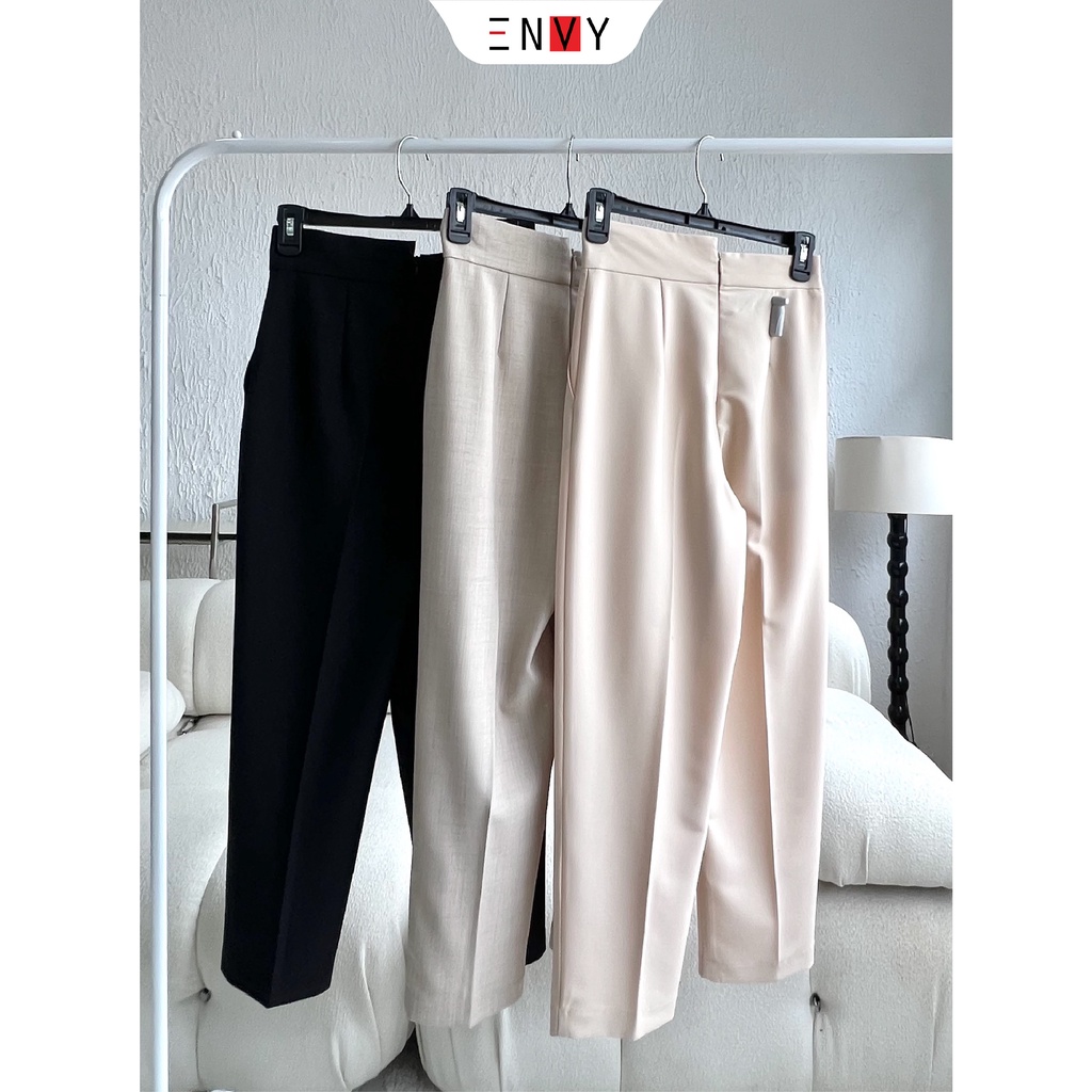 Quần tây baggy lưng kiểu ENVY QK25 cotton lạnh, dây kéo sau