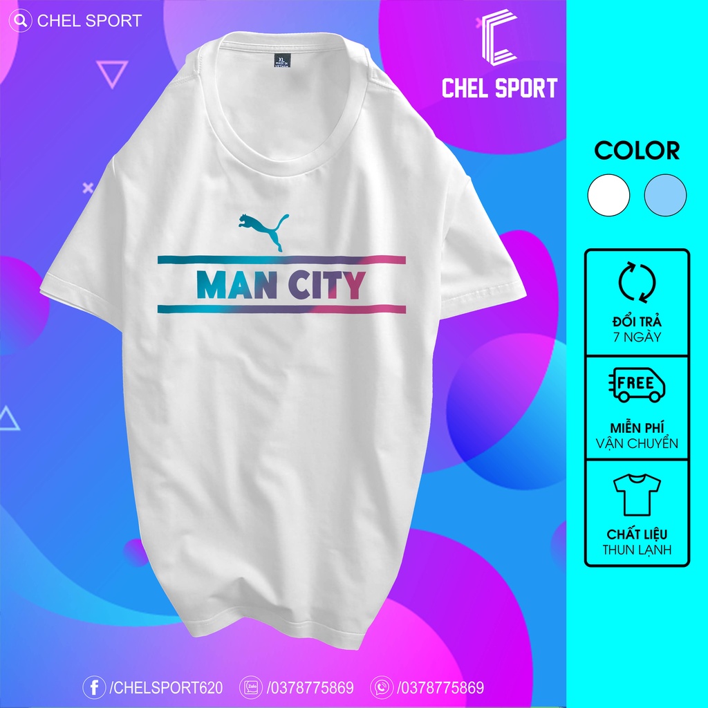 Áo thun cao cấp Man City gradient 2021/22 [ẢNH THẬT]