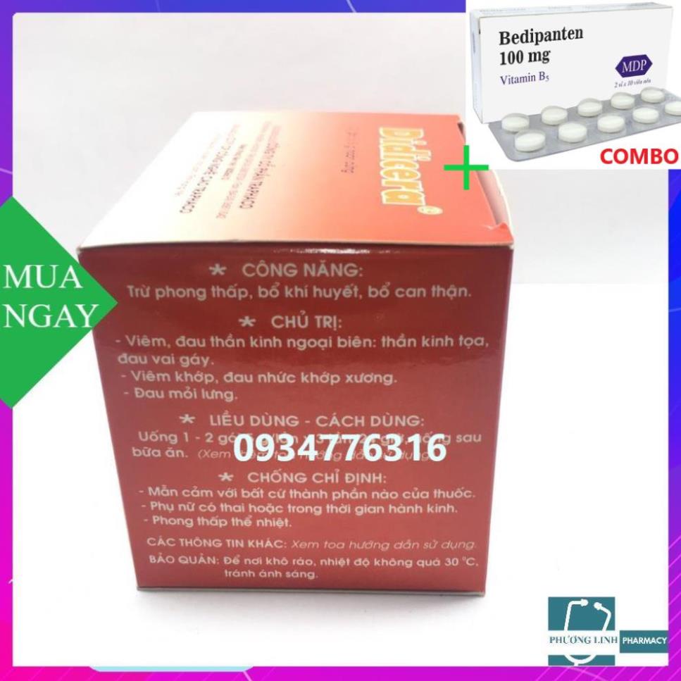 Combo Bedipanten 100mg +  Didicera hộp 10 gói