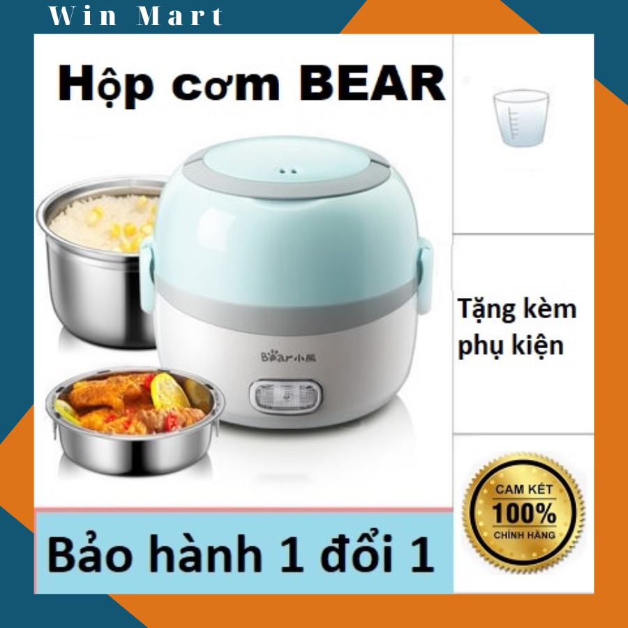 Hộp Cơm Cắm Điện Mini Văn Phòng Cao Cấp BEAR - Hâm Nóng Thức Ăn _ Bảo Hành Chuyên Nghiệp