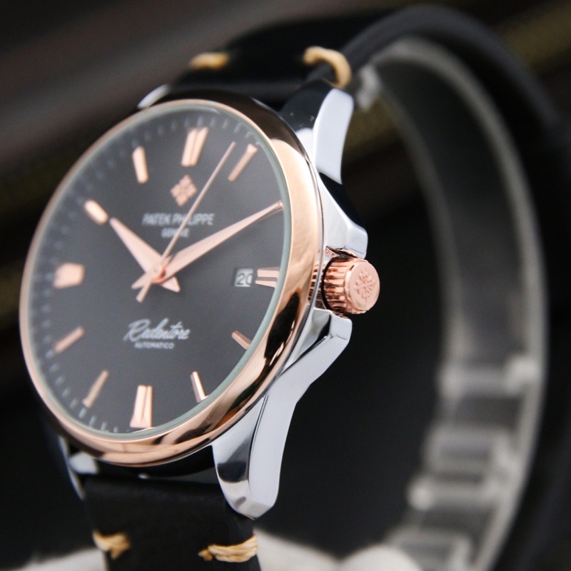 Đồng Hồ Nam P.atek Philippe Dây Da Mặt Siêu Mỏng