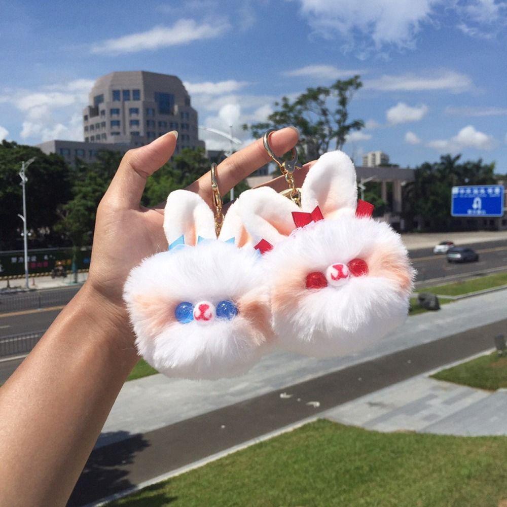 Móc Khóa Hình Thỏ Bông Hoạt Hình REBUY1 Dễ Thương
