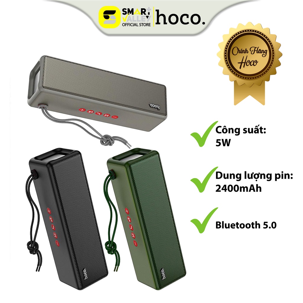 Loa Không Dây Hoco HC3, Loa Di Động Thể Thao, Bluetooth V5.0, Với Pin 2400mAh, Cho 6 Giờ Nghe Gọi Và Nghe Nhạc