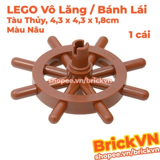 [1 Cái] LEGO Vô Lăng Tàu Thuỷ, Bánh Lái Tàu Thủy 4,3 x 4,3 x 1,8cm ID 4548857 4790