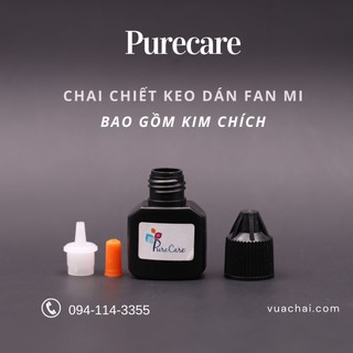 Chai nhựa CHIẾT KEO NỐI MI 5ml fan volume màu trắng/đen Eyelash Glue Eyelash Extension Adhesive