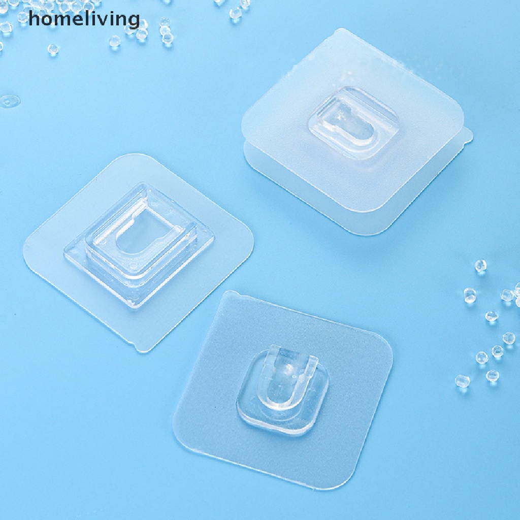 Móc Treo Đồ Dán Tường Trong Suốt Hai Mặt Tiện Dụng