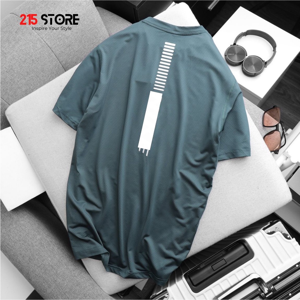 Áo Thun Thể Thao Nam, Áo Phông Tập Gym 215STORE, Vải Thun Mát Nhẹ