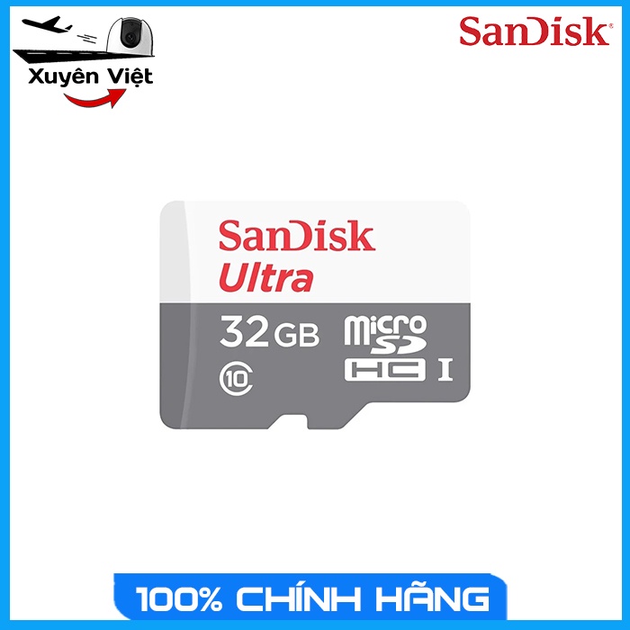 Thẻ nhớ Sandisk Ultra 32GB / 64GB / 128GB 100MB/s - Xuyên Việt