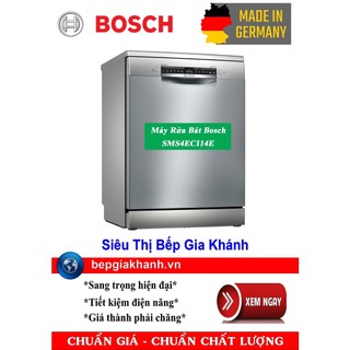 [HCM]Máy rửa bát Bosch SMS4ECI14E | Tự Động Hé Cửa | Kết Nối Thông Minh Home Connect