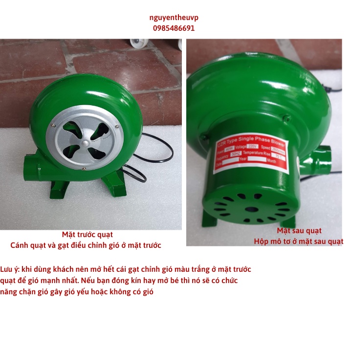 Quạt thổi bếp nướng than mini lò nướng gà vịt quạt hỏa tốc công suất 40w 60w 80w 100w 120w 150w