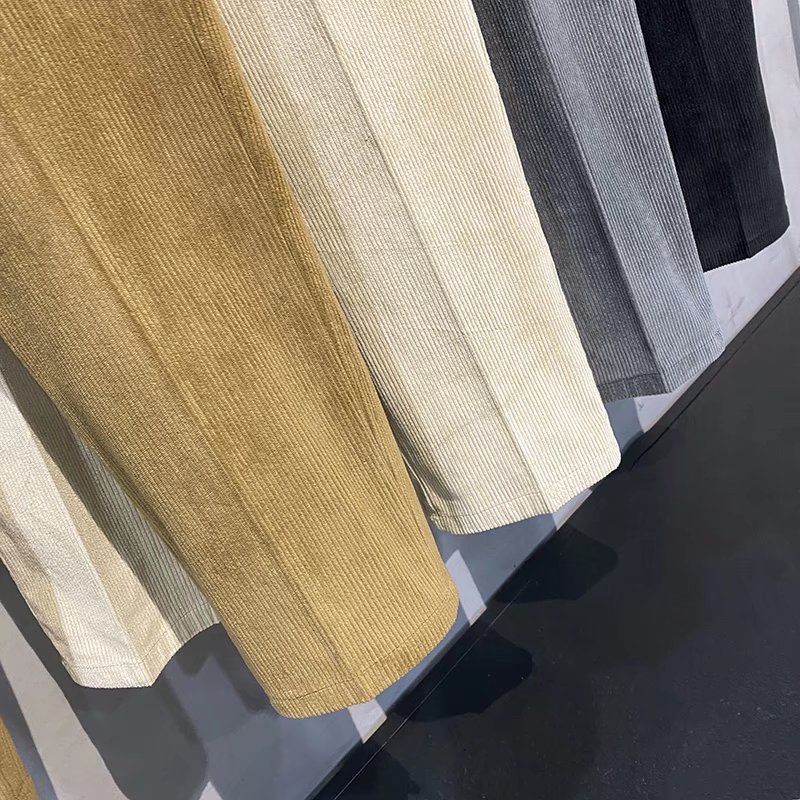 Quần Nhung Dày Ống Rộng Thời Trang Thu Đông Cá Tính Dành Cho Nam