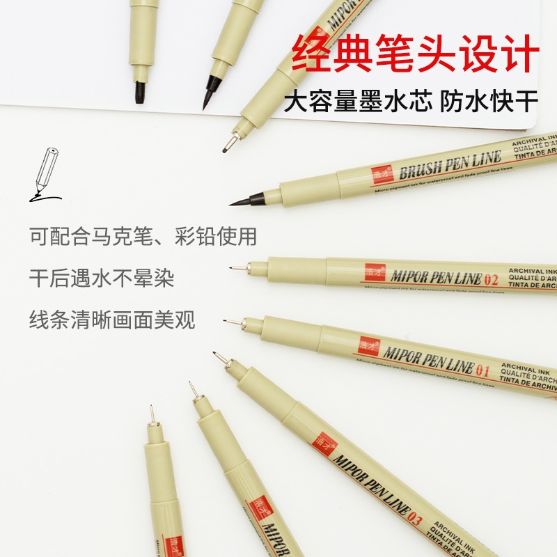 Bút bi Bút vẽ mỹ thuật Sakura Pigma Micron 12 kích cỡ