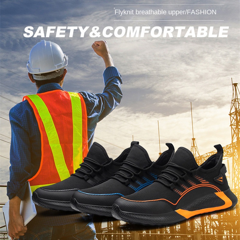 Giày Bảo Hộ Lao Động Mũi Thép Siêu Nhẹ Thoáng Khí An Toàn Size 36-50 Giày Hàn Chống Bỏng Chuyên Dụng Chất Lượng Cao
