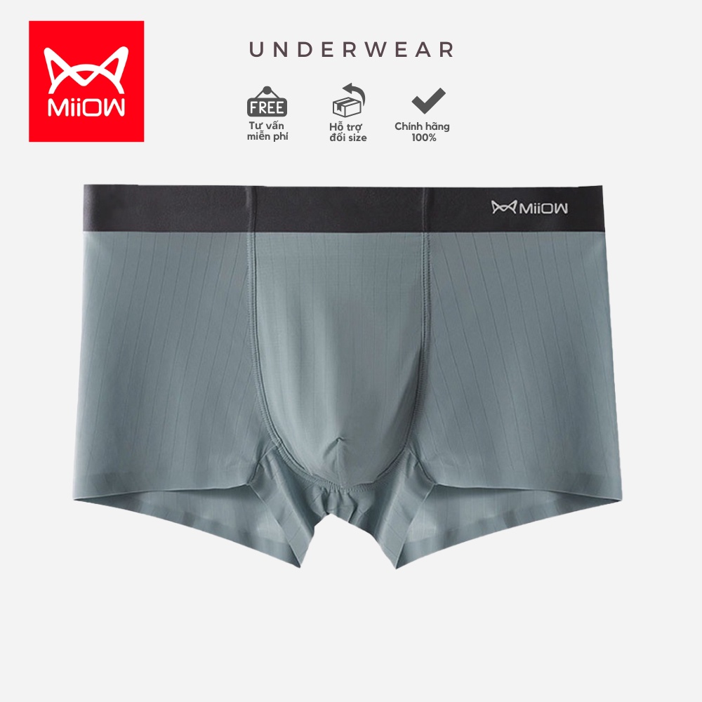 Hộp 3 quần lót sịp boxer nam cao cấp thun lạnh Miiow
