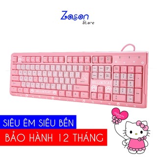 [CUTE] Bàn Phím Hồng Hello Kitty Siêu Êm Siêu Bền Siêu Nhẹ