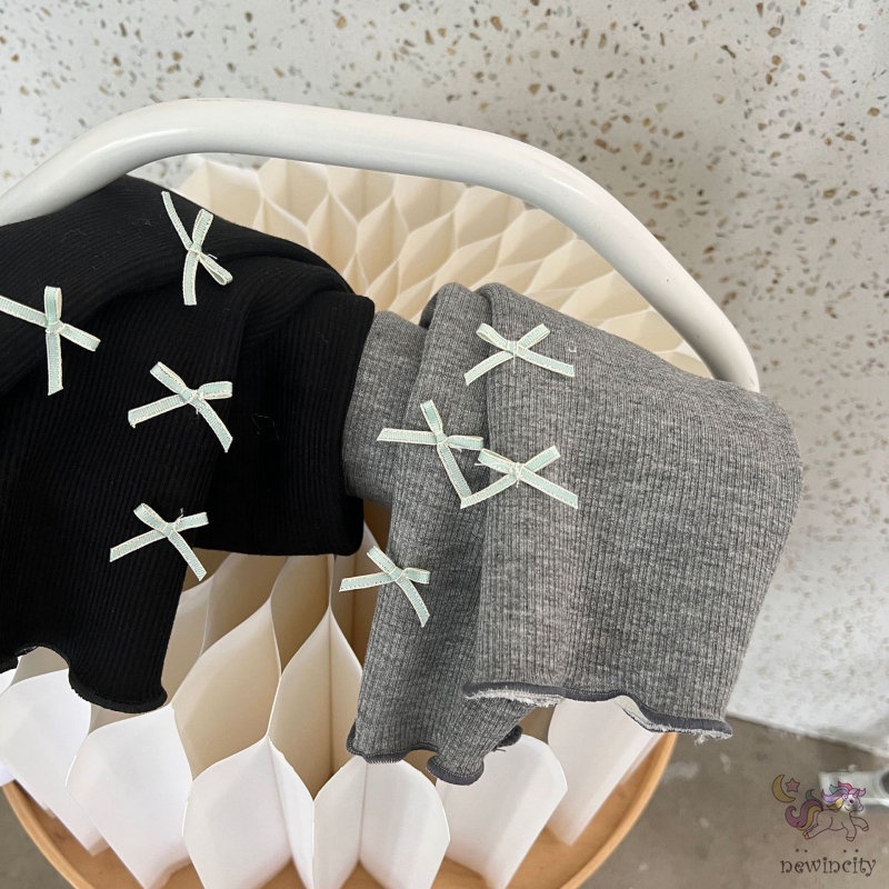 Quần Legging Lông Nhung, ThắT Nơ Dễ Thương Cho Bé GáI