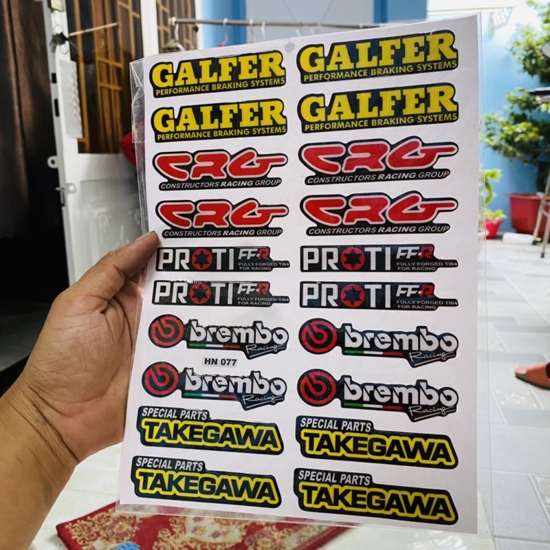 Siêu rẻ 20 tem sticker trang trí xe máy