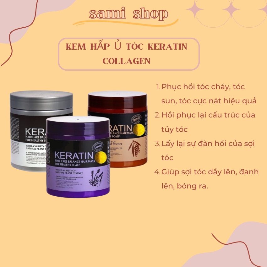 Kem hấp ủ tóc collagen keratin