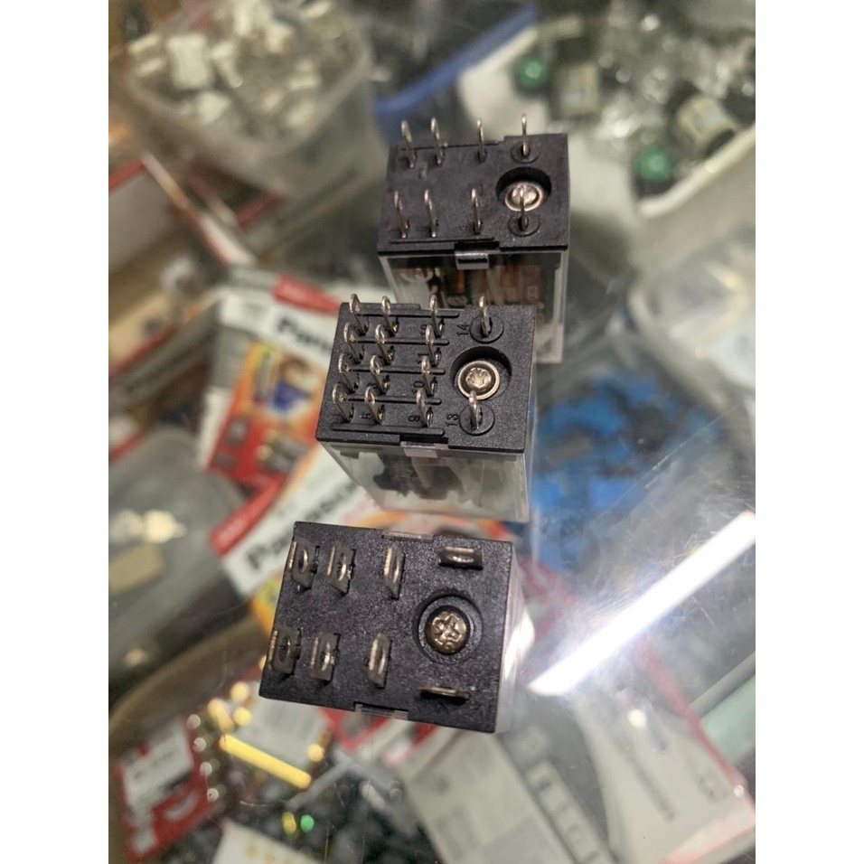 Rơ Le Trung Gian 8 chân 14 chân 12v 24v 220v - Relay Omron Đóng ngắt mạch điện tùy chọn số chân