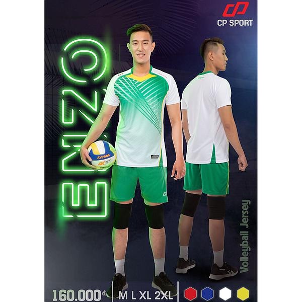 (Ngon Bổ Rẻ) Bộ Quần Áo Bóng Chuyền Chính Hãng CP Enzo - Mẫu Mới Nhất 2022