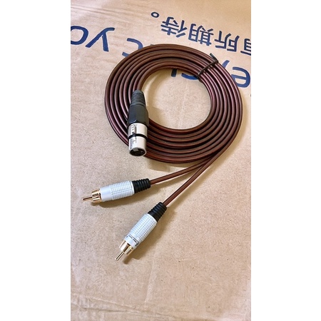 Dây Canon Cái ra 2 đầu AV  3M