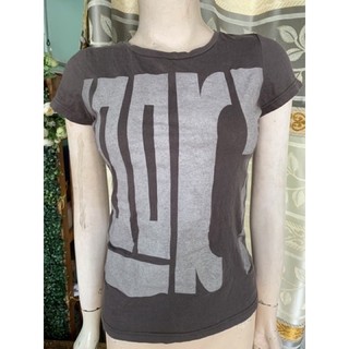 Áo thun xám vải cotton size M