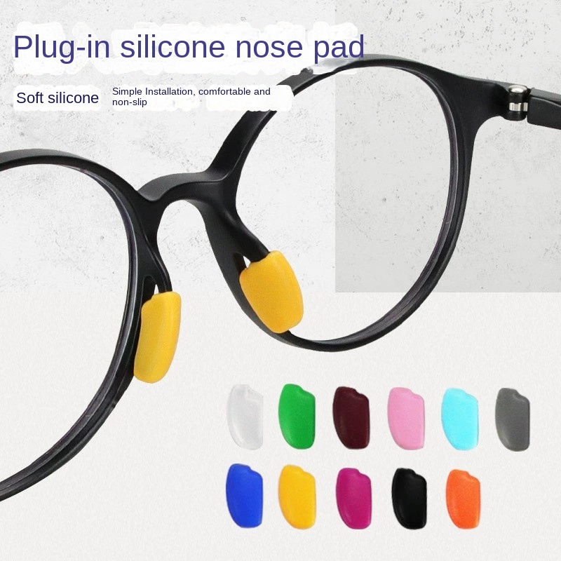 Giá Đỡ Mũi Mắt Kính Bằng Silicone Gel Chống Trượt Hình Chiếc Lá