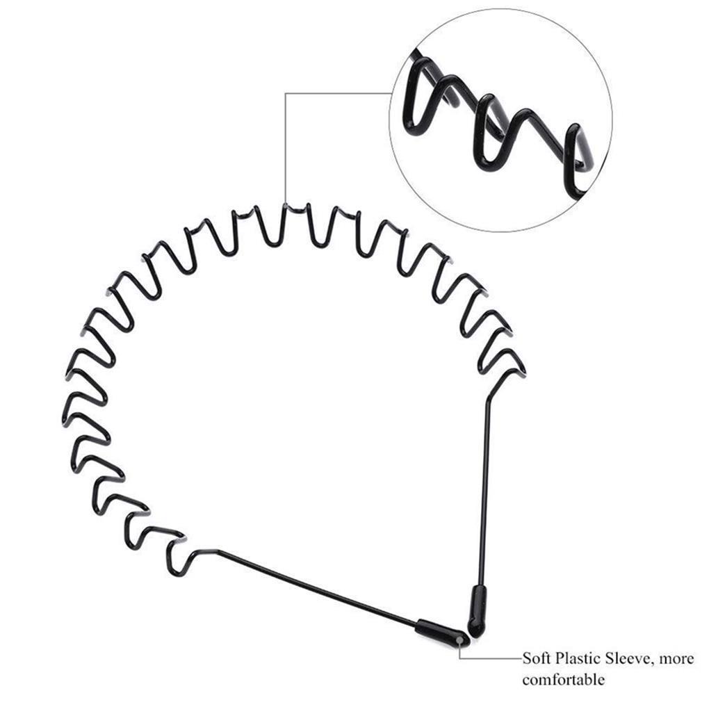 Set 6 Băng Đô Kim Loại Co Giãn Tạo Kiểu Tóc Thời Trang Unisex