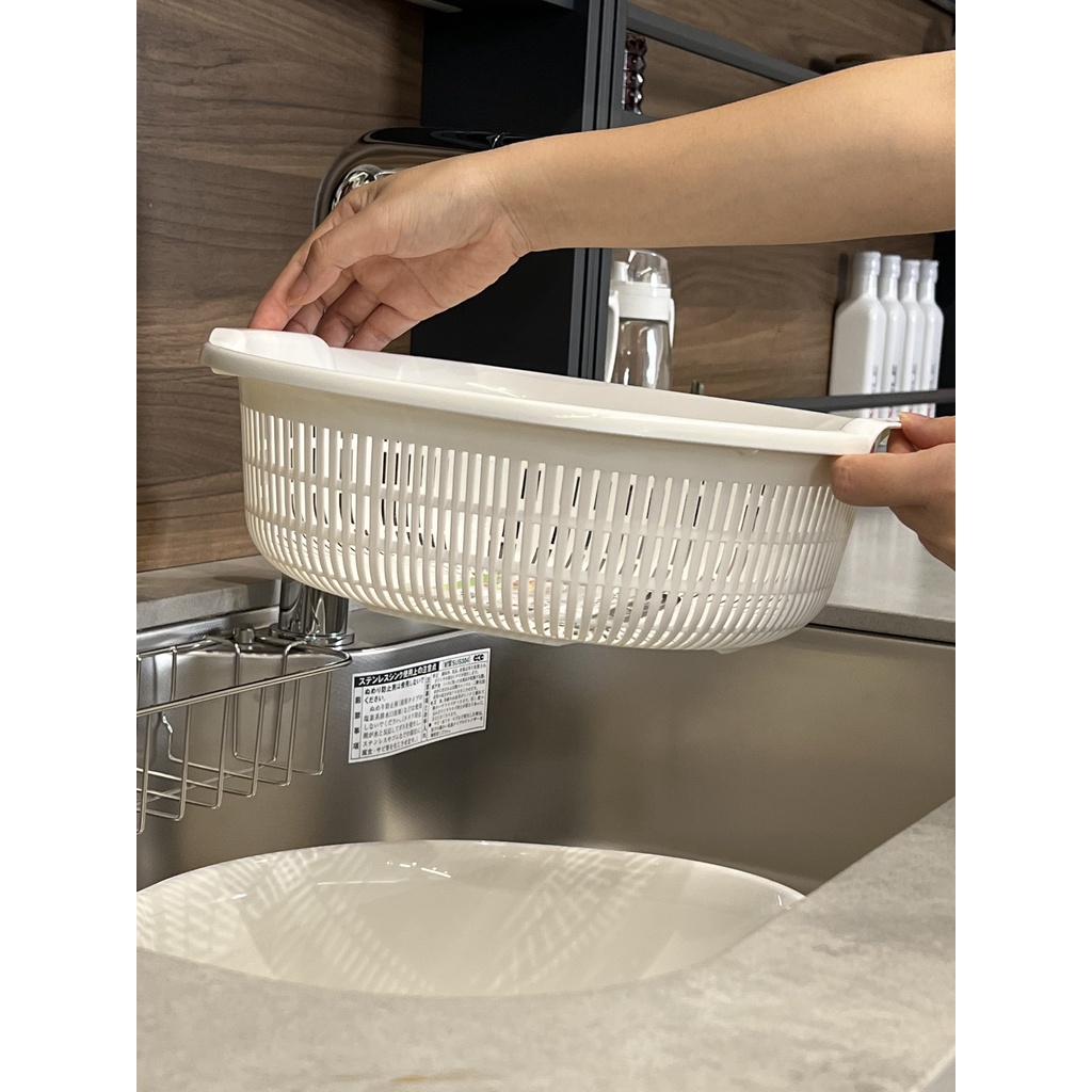 Set 2 rổ chậu nhập Nhật chất lượng dung tích 5.3L (bộ gồm: 1 rổ + 1 chậu)