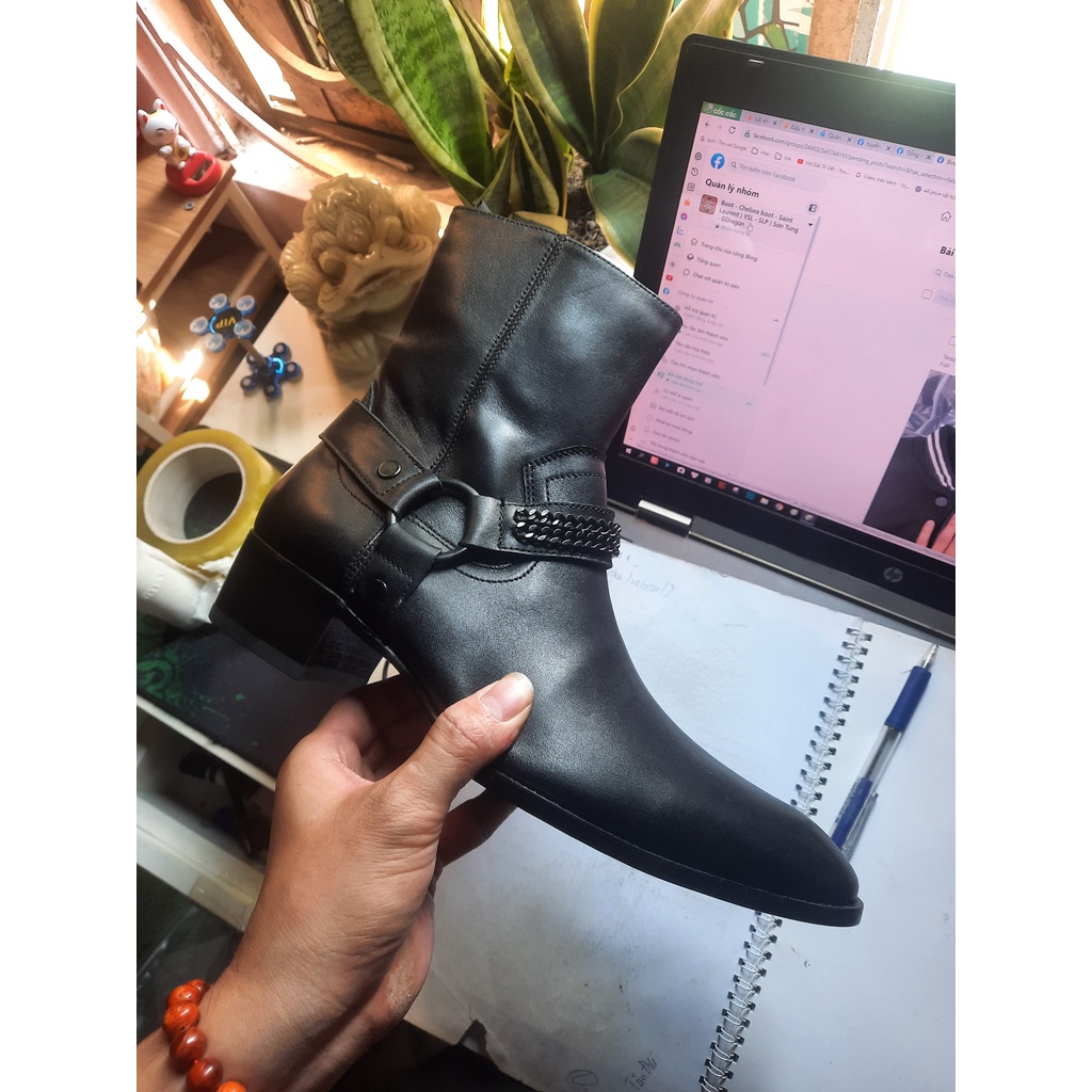 Harness Boot Xích Đen  full black Y.S..L