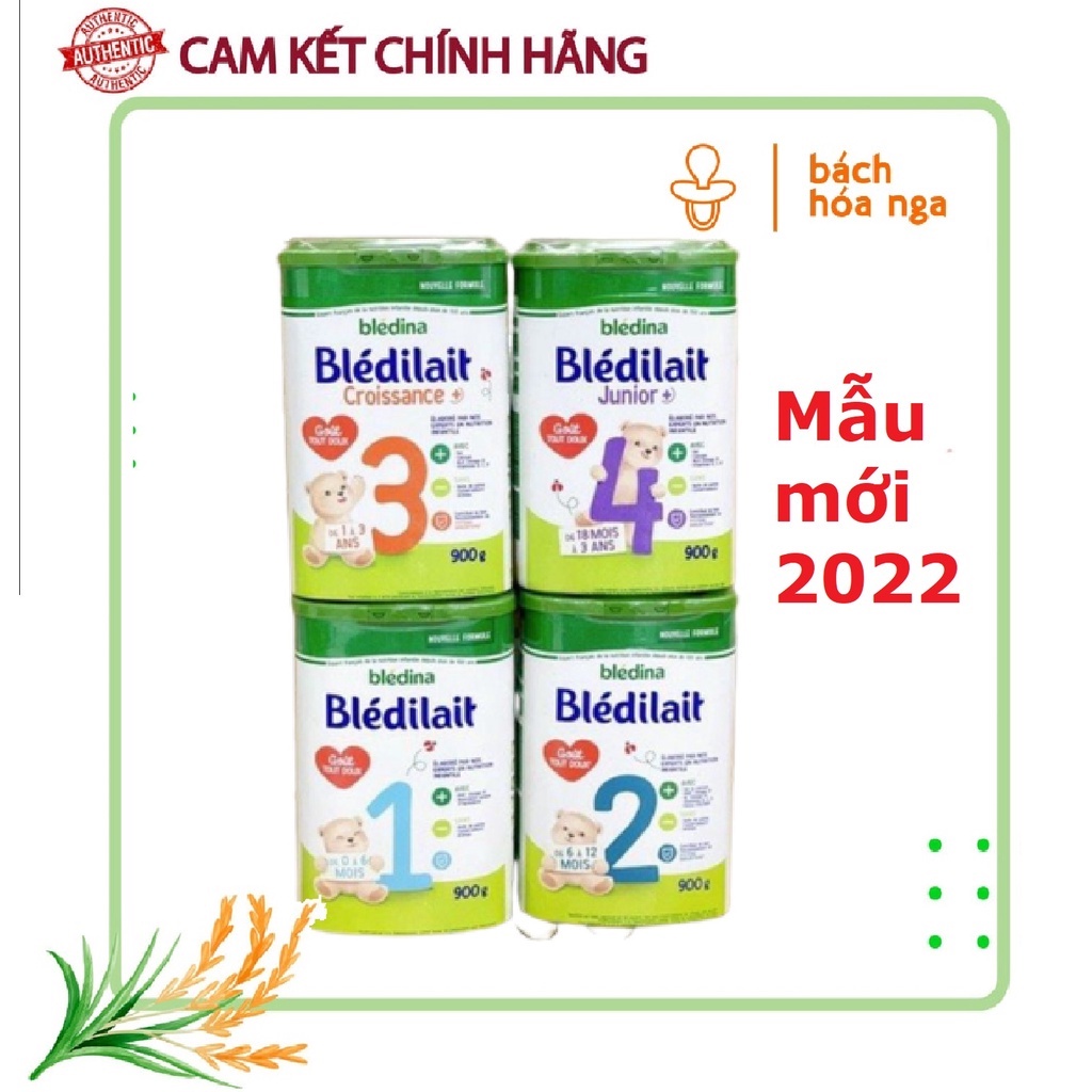 [Mẫu mới 2022]Sữa bột Bledilait số 1-2-3-4 hộp 900gr