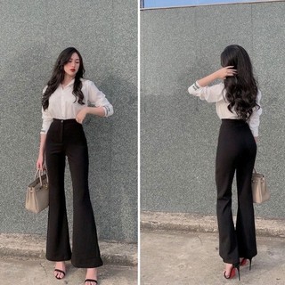 Quần tây ống loe cạp Cao siêu tôn dáng