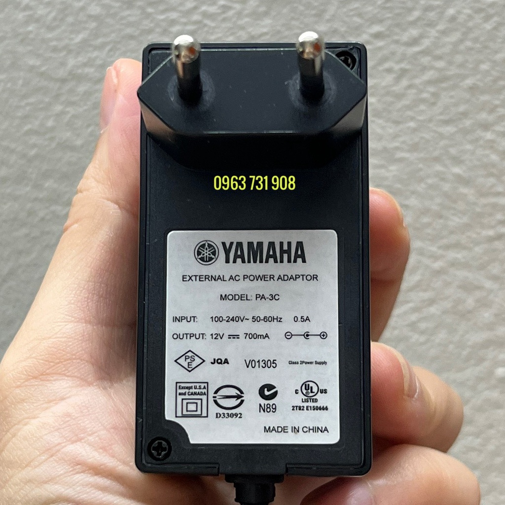 Dây nguồn đàn organ yamaha 12v 0.75A