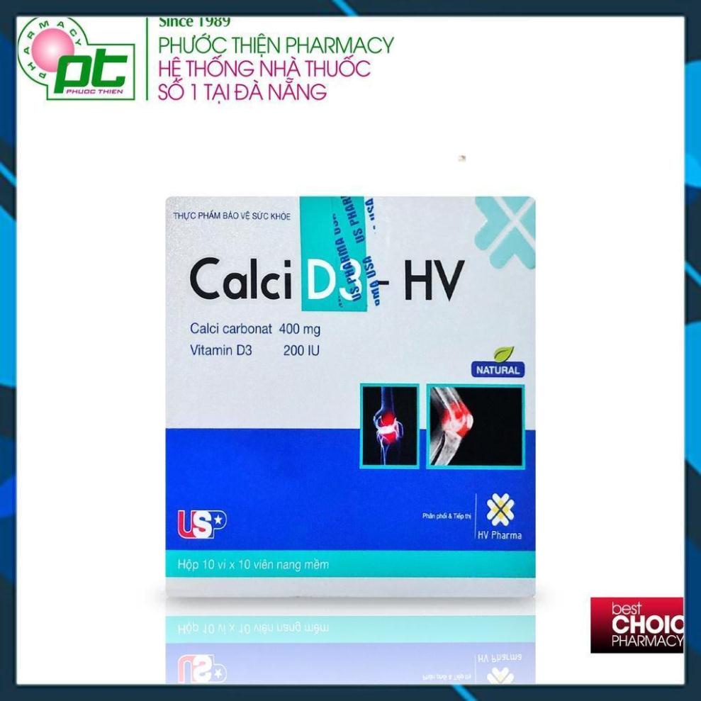 Viên Uống Bổ Sung Canxi Calci D3 HV Hộp 100 Viên h h b .