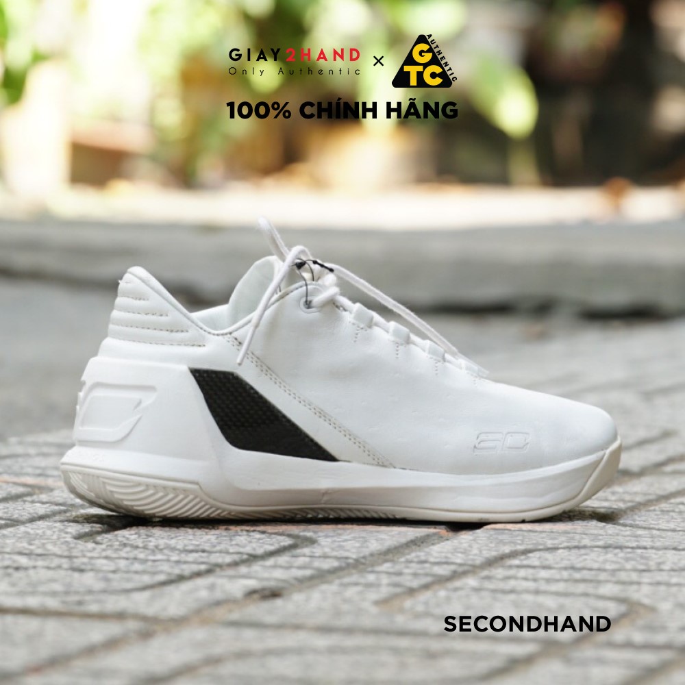 Giày Thể Thao UNDER ARMOUR CURRY 3 LOW  WHITE 1299663-100 GIÀY CŨ CHÍNH HÃNG