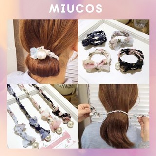 Dây quấn tóc họa tiết dễ thương