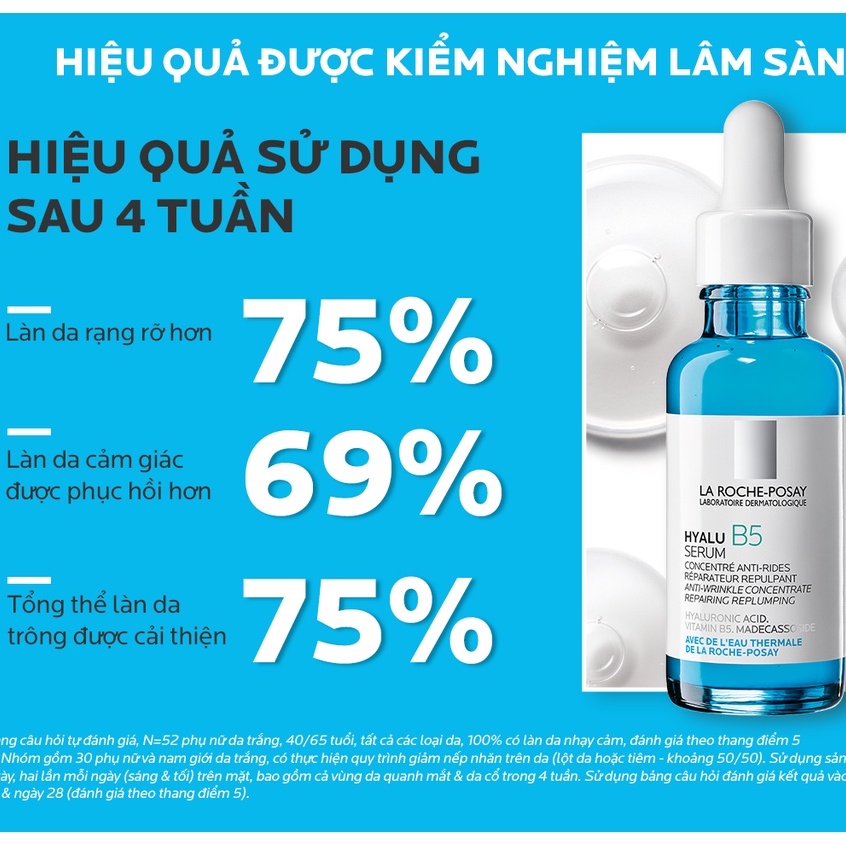 Serum Dưỡng Chất chuyên sâu giúp hỗ trợ quá trình tái tạo da La Roche-Posay HYALU B5 Serum (10ml / 30ml)