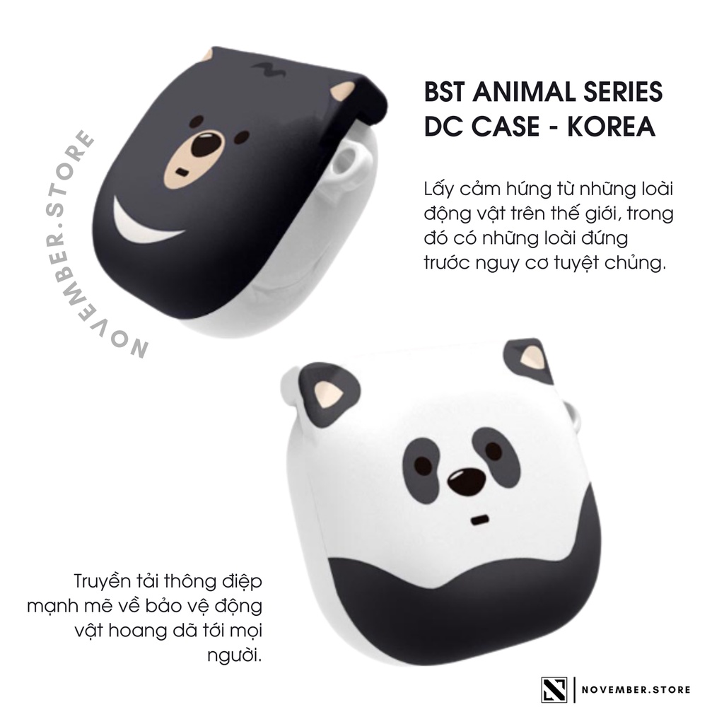 Ốp case cho Galaxy Buds2 Pro / Buds 2 / Buds Pro / Buds Live / Buds FE - BST Thú Cưng - Tặng kèm móc
