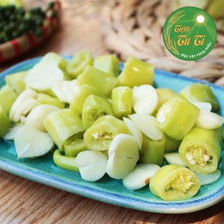 ỚT HUẾ NGÂM GIẤM TỎI CÔ ĐƠN - Hũ 500g và 1kg - Quả to dài, cùi dày, ít hạt