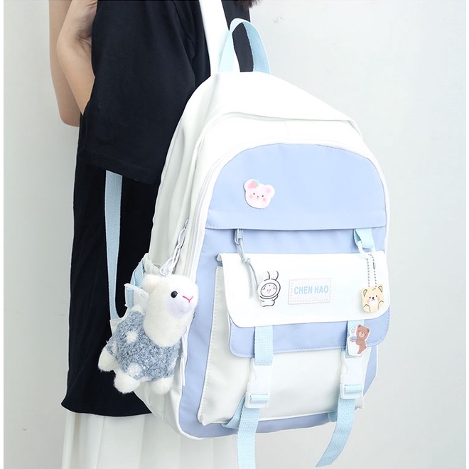 BALO NỮ PHỐI MÀU PHONG CÁCH ULZZANG B18
