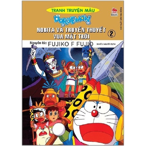Sách  - Truyện tranh Doraemon tranh truyện màu - Nobita và truyền thuyết vua mặt trời - Trọn bộ 2 tập