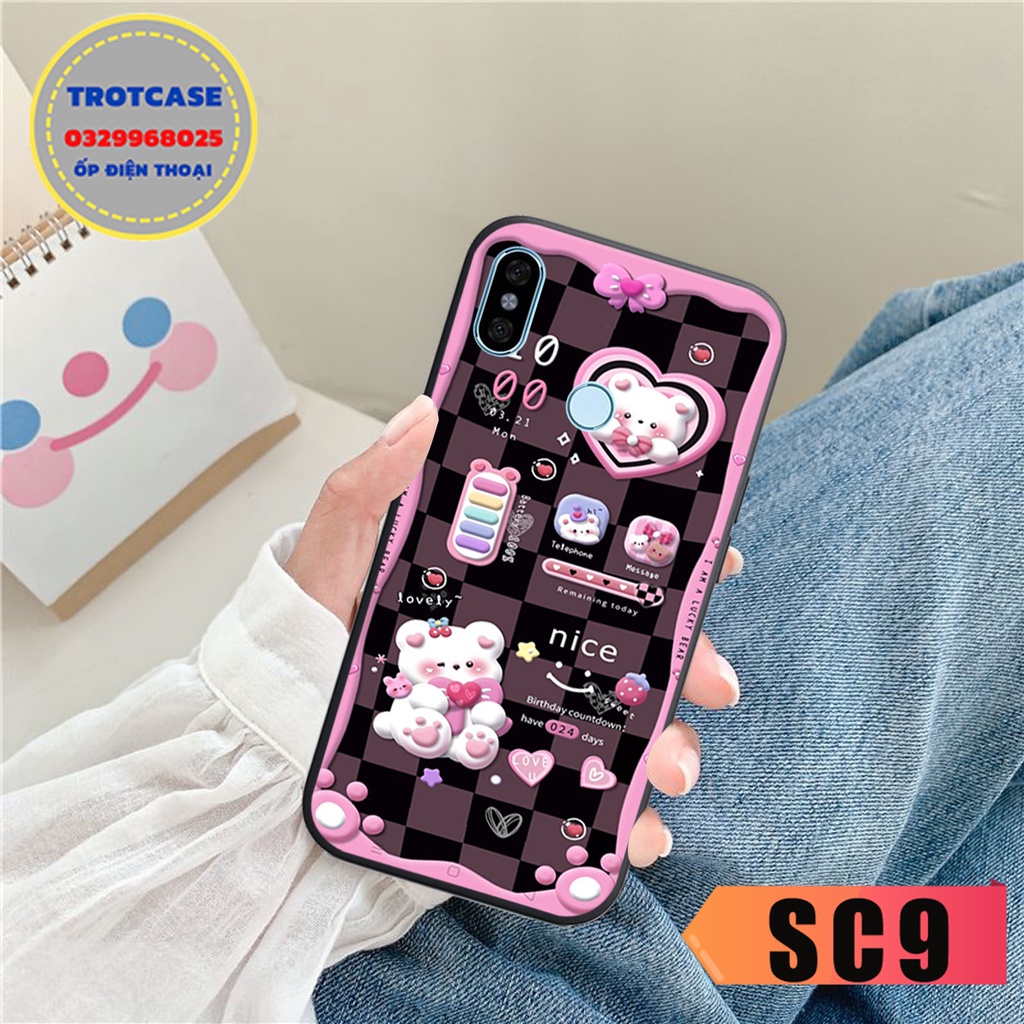 Ốp lưng Redmi Note 5 - Note 5 Pro - Note 6 Pro - Note 7 - Note 7 Pro - hình gấu chibi và thỏ trắng xinh