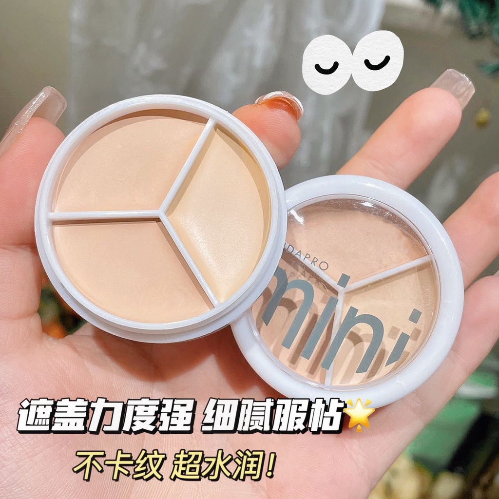 Kem che khuyết điểm HUDAPRO, kem che khuyết điểm 3 ô concealer nội địa Trung F7 - Sammi Beauty | BigBuy360 - bigbuy360.vn