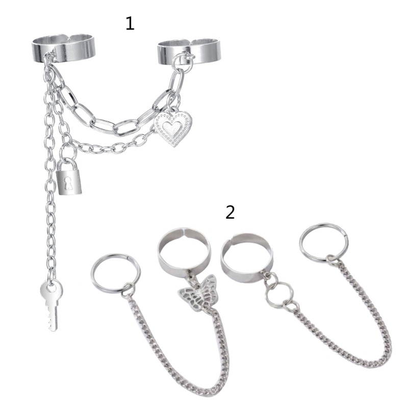 Nhẫn Hở Phong Cách Vintage Nhiều Ngón Có Thể Điều Chỉnh Kích Cỡ