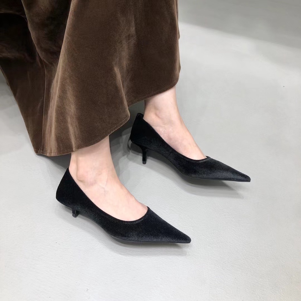 Giày Cao Gót Mũi Vuông Thiết Kế Đơn Giản Thoáng Khí Thời Trang Cho Nữ Giày Cao Gót Thiết Kế Xinh Xắn Thời Trang Dành Cho Nữ