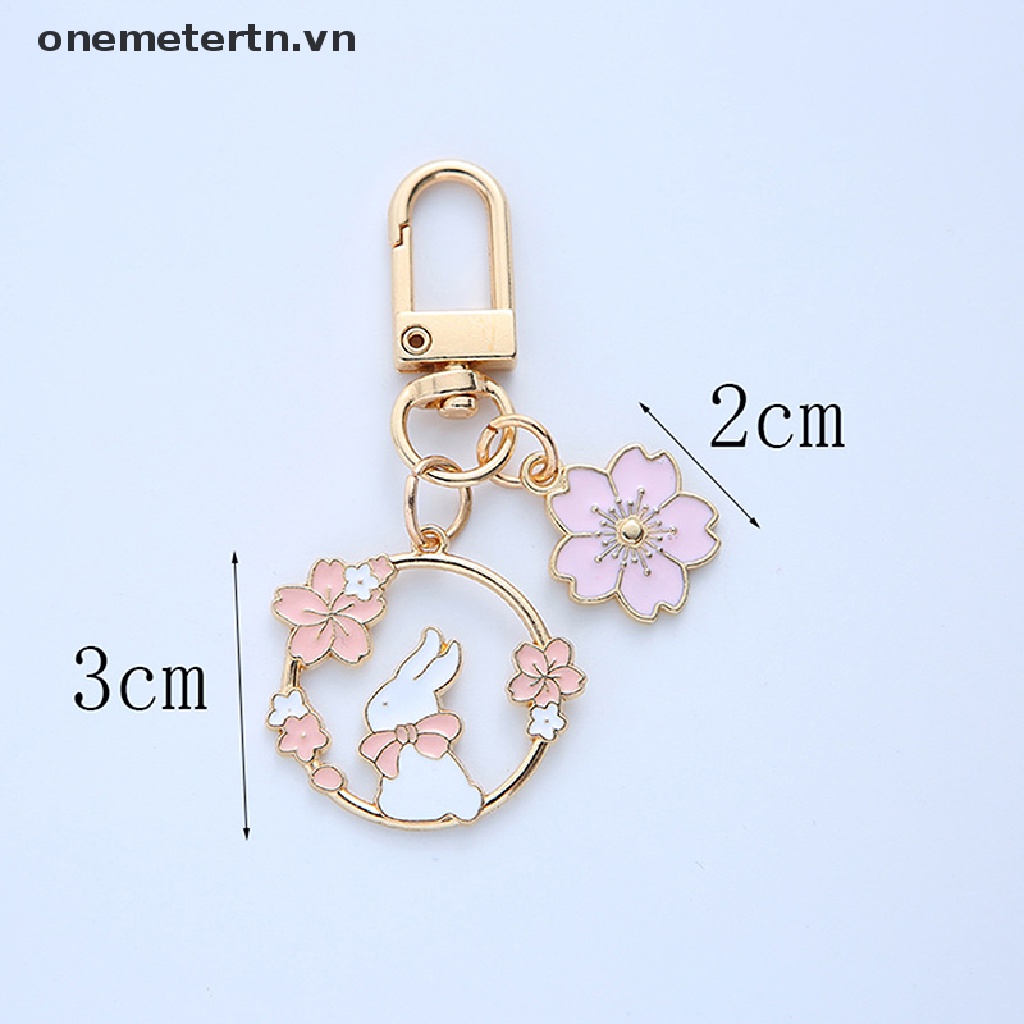 Móc Khóa Hình Thỏ Hoạt Hình Sakura Dễ Thương
