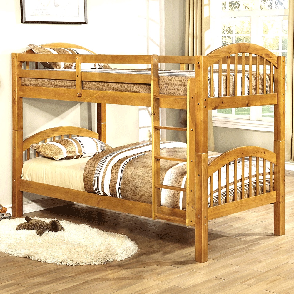 Giường 2 tầng trẻ em IBIE Chester 1m/1m bằng gỗ cho bé trai và bé gái, tùy chọn màu sắc, tiện ích thêm