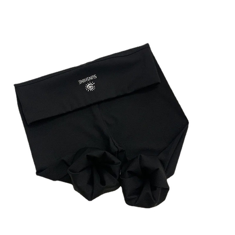 Quần Legging Lưng Cao Màu Đen Thời Trang Tập Yoga Cho Nữ